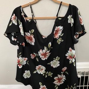 Strapy Floral Blouse